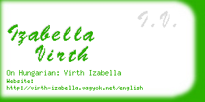 izabella virth business card